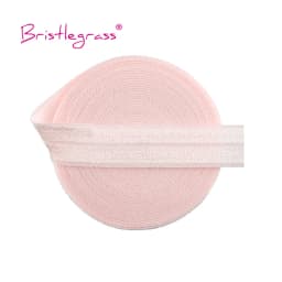 BRISTLEGRASS 2 5 10 Yard 5/8" 15mm Solid Shiny Fold Over Elastic FOE Spandex Satin Band Tape Hair Tie Headband Dress Sewing Trim