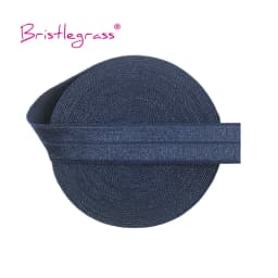 BRISTLEGRASS 2 5 10 Yard 5/8" 15mm Solid Shiny Fold Over Elastic FOE Spandex Satin Band Tape Hair Tie Headband Dress Sewing Trim