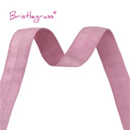 BRISTLEGRASS 2 5 10 Yard 5/8" 15mm Solid Shiny Fold Over Elastic FOE Spandex Satin Band Tape Hair Tie Headband Dress Sewing Trim