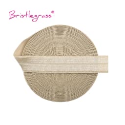 BRISTLEGRASS 2 5 10 Yard 5/8" 15mm Solid Shiny Fold Over Elastic FOE Spandex Satin Band Tape Hair Tie Headband Dress Sewing Trim