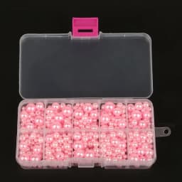350Pcs 4mm-10mm Mixed Round Imitation ABS Pearl Beads Solid Color Loose Garment Beads for Clothing Decoration,Not Include Boxes