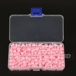 350Pcs 4mm-10mm Mixed Round Imitation ABS Pearl Beads Solid Color Loose Garment Beads for Clothing Decoration,Not Include Boxes