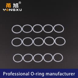 Thickness CS3/3.5/5mm White VMQ O-ring Cross Section Silicon Rubber Sealing Gasket Rubber Washer Wholesale in Specifications