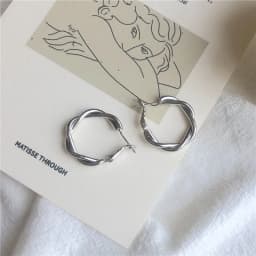 Minimalist Brand Hoop Circle Earring Woman 2022 New Vintage Gold Color korean Scrub Statement Big Earrings Accessories brincos