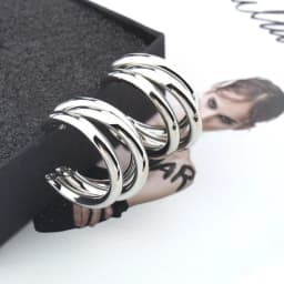 Minimalist Brand Hoop Circle Earring Woman 2022 New Vintage Gold Color korean Scrub Statement Big Earrings Accessories brincos