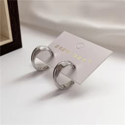 Minimalist Brand Hoop Circle Earring Woman 2022 New Vintage Gold Color korean Scrub Statement Big Earrings Accessories brincos