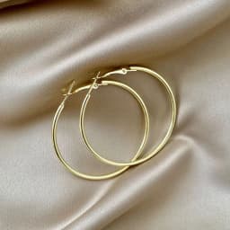 Minimalist Brand Hoop Circle Earring Woman 2022 New Vintage Gold Color korean Scrub Statement Big Earrings Accessories brincos