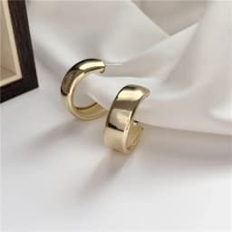 Minimalist Brand Hoop Circle Earring Woman 2022 New Vintage Gold Color korean Scrub Statement Big Earrings Accessories brincos