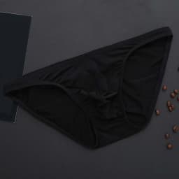 Men's Briefs Soft Breathable Silk Sexy Underwear Men's Hot Hips Up Transparent Jockstrap Sexy Colorful Undies Cueca