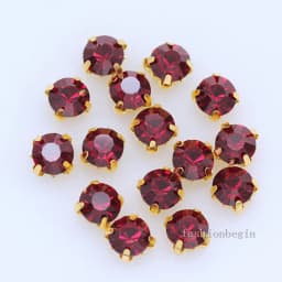 100p 3mm color Sew on crystal glass Diamante Rhinestone jewels Gold Cup Claw Montees 4hole Sewing Stone Beads DIY craft clothes
