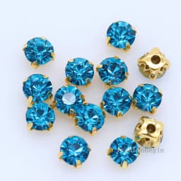 100p 3mm color Sew on crystal glass Diamante Rhinestone jewels Gold Cup Claw Montees 4hole Sewing Stone Beads DIY craft clothes