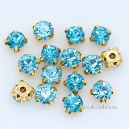 100p 3mm color Sew on crystal glass Diamante Rhinestone jewels Gold Cup Claw Montees 4hole Sewing Stone Beads DIY craft clothes