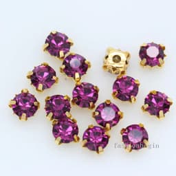 100p 3mm color Sew on crystal glass Diamante Rhinestone jewels Gold Cup Claw Montees 4hole Sewing Stone Beads DIY craft clothes