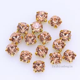 100p 3mm color Sew on crystal glass Diamante Rhinestone jewels Gold Cup Claw Montees 4hole Sewing Stone Beads DIY craft clothes
