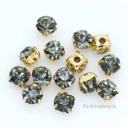 100p 3mm color Sew on crystal glass Diamante Rhinestone jewels Gold Cup Claw Montees 4hole Sewing Stone Beads DIY craft clothes