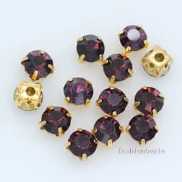 100p 3mm color Sew on crystal glass Diamante Rhinestone jewels Gold Cup Claw Montees 4hole Sewing Stone Beads DIY craft clothes