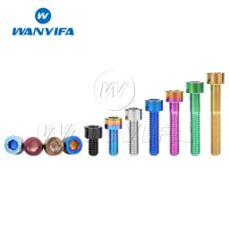 Wanyifa Titanium Ti Bolts M6 x 10 15 16 18 20 25 30 35 40 45 50 55 60 65mm Screw for Bicycle Headset Brake