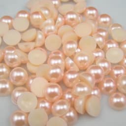 3/4/5/6/7/8/10mm 100-1000pcs/Bag Ivory/White Multicolor ABS Imitation Pearl Half Round Flatback For DIY Jewelry Findings Making