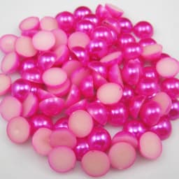 3/4/5/6/7/8/10mm 100-1000pcs/Bag Ivory/White Multicolor ABS Imitation Pearl Half Round Flatback For DIY Jewelry Findings Making