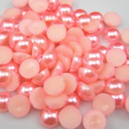 3/4/5/6/7/8/10mm 100-1000pcs/Bag Ivory/White Multicolor ABS Imitation Pearl Half Round Flatback For DIY Jewelry Findings Making