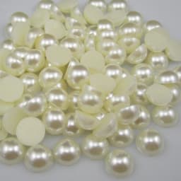 3/4/5/6/7/8/10mm 100-1000pcs/Bag Ivory/White Multicolor ABS Imitation Pearl Half Round Flatback For DIY Jewelry Findings Making