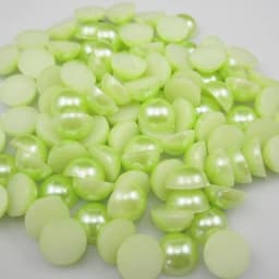3/4/5/6/7/8/10mm 100-1000pcs/Bag Ivory/White Multicolor ABS Imitation Pearl Half Round Flatback For DIY Jewelry Findings Making