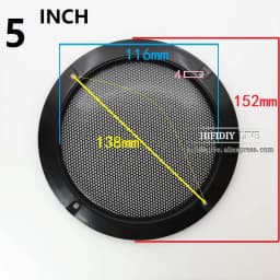 HIFIDIY LIVE 4 5 6 8 10 Inch Speaker Net Cover High-Grade Car Home Mesh Enclosure Speakers Plastic Frame Metal Iron Wire Grilles