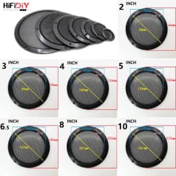 HIFIDIY LIVE 4 5 6 8 10 Inch Speaker Net Cover High-Grade Car Home Mesh Enclosure Speakers Plastic Frame Metal Iron Wire Grilles