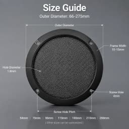 HIFIDIY LIVE 4 5 6 8 10 Inch Speaker Net Cover High-Grade Car Home Mesh Enclosure Speakers Plastic Frame Metal Iron Wire Grilles