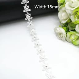 1 yard Rhinestone Chain Pearl Crystal Chain Sew On Trims Wedding Dress Costume Applique #ZL01-25