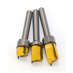 1PC 6mm Shank Template Trim Hinge Mortising Router Bit Straight End Mill Trimmer Cleaning Flush Trim Tenon Cutter for Woodworkin