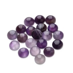 Louleur Purple Amethysts Natural Stone Cabochon Beads Round Round Onyx Cabochons Loose Beads Cabochon Cameo DIY Rings Necklace