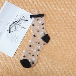 Sexy Lace Mesh silk Fishnet Socks Fiber Transparent Stretch Elasticity Ankle Net Yarn Thin Women Cool Socks 1pair=2pcs ws403
