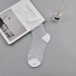 Sexy Lace Mesh silk Fishnet Socks Fiber Transparent Stretch Elasticity Ankle Net Yarn Thin Women Cool Socks 1pair=2pcs ws403