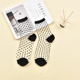 Sexy Lace Mesh silk Fishnet Socks Fiber Transparent Stretch Elasticity Ankle Net Yarn Thin Women Cool Socks 1pair=2pcs ws403