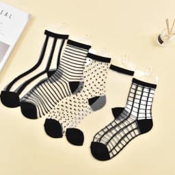 Sexy Lace Mesh silk Fishnet Socks Fiber Transparent Stretch Elasticity Ankle Net Yarn Thin Women Cool Socks 1pair=2pcs ws403