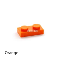 50/200/1000pcs DIY Building Blocks Bricks Thin 1x2Dots Figures Educational Creative Size Compatible With 3023 Toys for Children