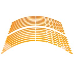 17"18"19" 16Strips Motorcycle Car Wheel Tire Stickers Reflective Rim Tape Motorbike Auto Decals for Yamaha Suzuki Honda Kawasaki