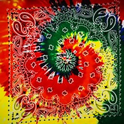 New Fashion Hip Hop 100% Cotton Bandana Square Scarf Gradient Color Paisley Headband Printed For Women/Men/Boys/Girls
