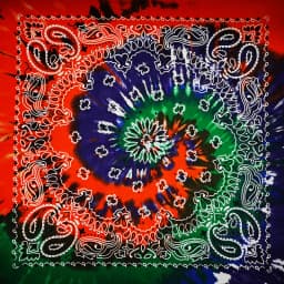 New Fashion Hip Hop 100% Cotton Bandana Square Scarf Gradient Color Paisley Headband Printed For Women/Men/Boys/Girls