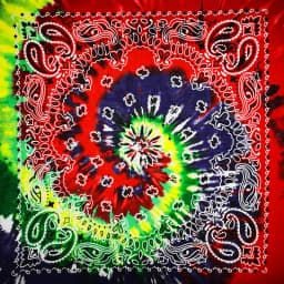 New Fashion Hip Hop 100% Cotton Bandana Square Scarf Gradient Color Paisley Headband Printed For Women/Men/Boys/Girls