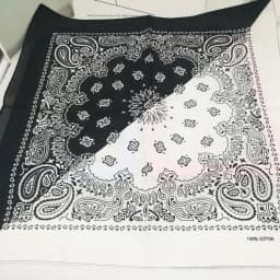 New Fashion Hip Hop 100% Cotton Bandana Square Scarf Gradient Color Paisley Headband Printed For Women/Men/Boys/Girls