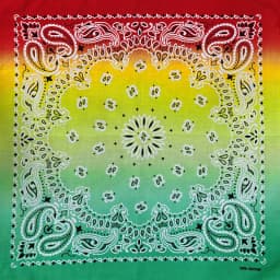 New Fashion Hip Hop 100% Cotton Bandana Square Scarf Gradient Color Paisley Headband Printed For Women/Men/Boys/Girls