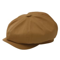 BOTVELA Newsboy Cap Men's Twill Cotton Eight Panel Hat Women's Baker Boy Caps Retro Big Large Hats Male Boina Black Beret 003