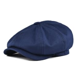 BOTVELA Newsboy Cap Men's Twill Cotton Eight Panel Hat Women's Baker Boy Caps Retro Big Large Hats Male Boina Black Beret 003