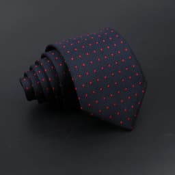Classic Tie For Men Business Solid Color Stripe Plaid Dots 7cm Jacquard Wedding Dress Necktie Daily Wear Cravat Accessories Gift