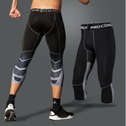 Men's Compression Pants Cycling Running Basketball Soccer Elasticity Sweatpants Fitness Tights Legging Trousers Rash Guard Gym