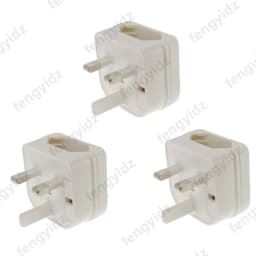 1Pc European Euro EU 2 Pin to UK 3Pin Power Socket Travel Plug Adapter Converter New