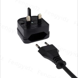 1Pc European Euro EU 2 Pin to UK 3Pin Power Socket Travel Plug Adapter Converter New