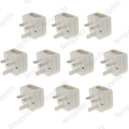 1Pc European Euro EU 2 Pin to UK 3Pin Power Socket Travel Plug Adapter Converter New